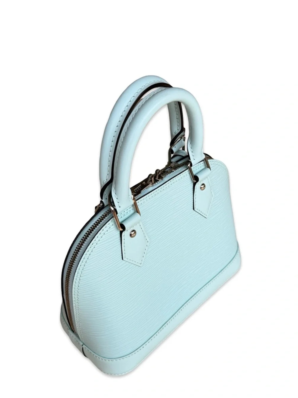 Louis Vuitton Alma PM Epi Leather Blue Top Handle Crossbody Bag LV Handbag
